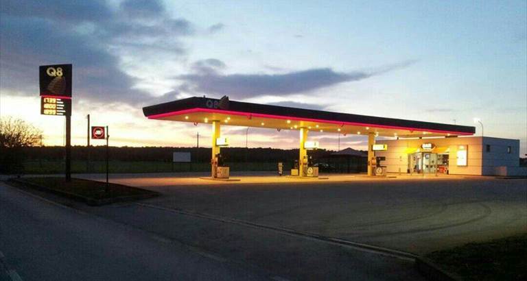 Tentato furto ad un distributore di benzina